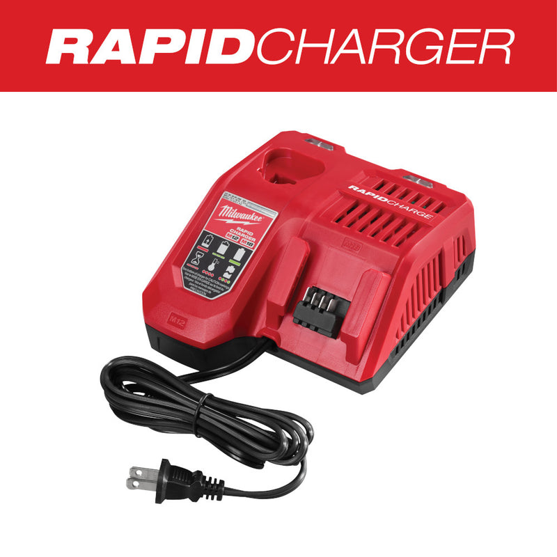 Milwaukee M18 & M12 Rapid Charger - MLW-48-59-1808 | GarageAndFab.com
