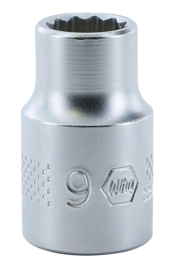 WIHA TOOLS 12 Point - 3/8 Inch Drive Socket - 9.0Mm - WIH-33724 | GarageAndFab.com