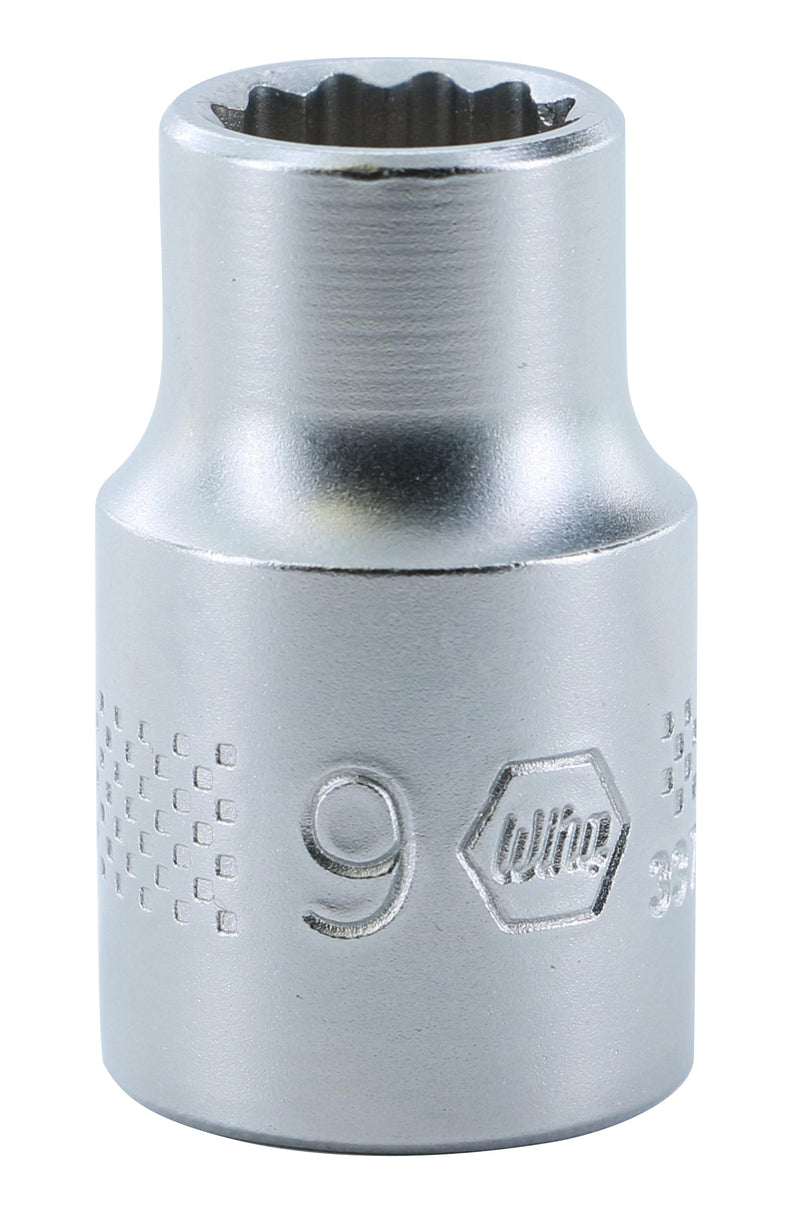 WIHA TOOLS 12 Point - 3/8 Inch Drive Socket - 9.0Mm - WIH-33724 | GarageAndFab.com