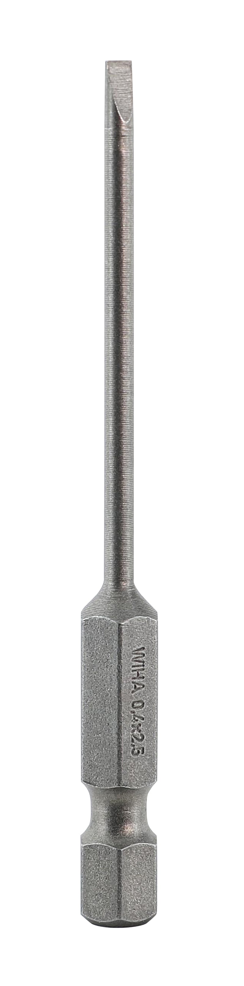 WIHA TOOLS Slotted Power Bit 2.5 X 70Mm - WIH-74033 | GarageAndFab.com