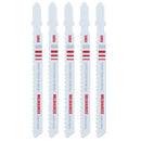 Milwaukee Jig Saw Blade, 4" X 8 Tpi, Metal Cutting, Bi-Metal, T-Shank, Pack Of 5 - MLW-48-42-5850 | MFVCanada.com