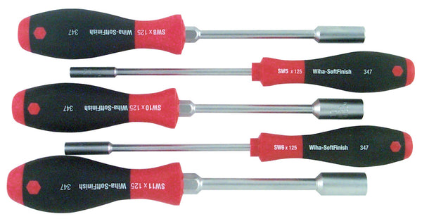 WIHA TOOLS 5 Piece Softfinish Nut Driver Set - Metricric - WIH-34791 | GarageAndFab.com