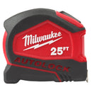 Milwaukee 25' Compact Auto Lock Measuring Tape - MLW-48-22-6825 | MFVCanada.com