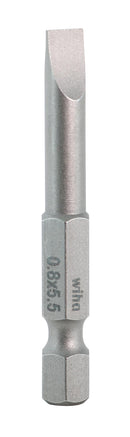 WIHA TOOLS Slotted Power Bit 5.5 X 50Mm - WIH-74015 | GarageAndFab.com