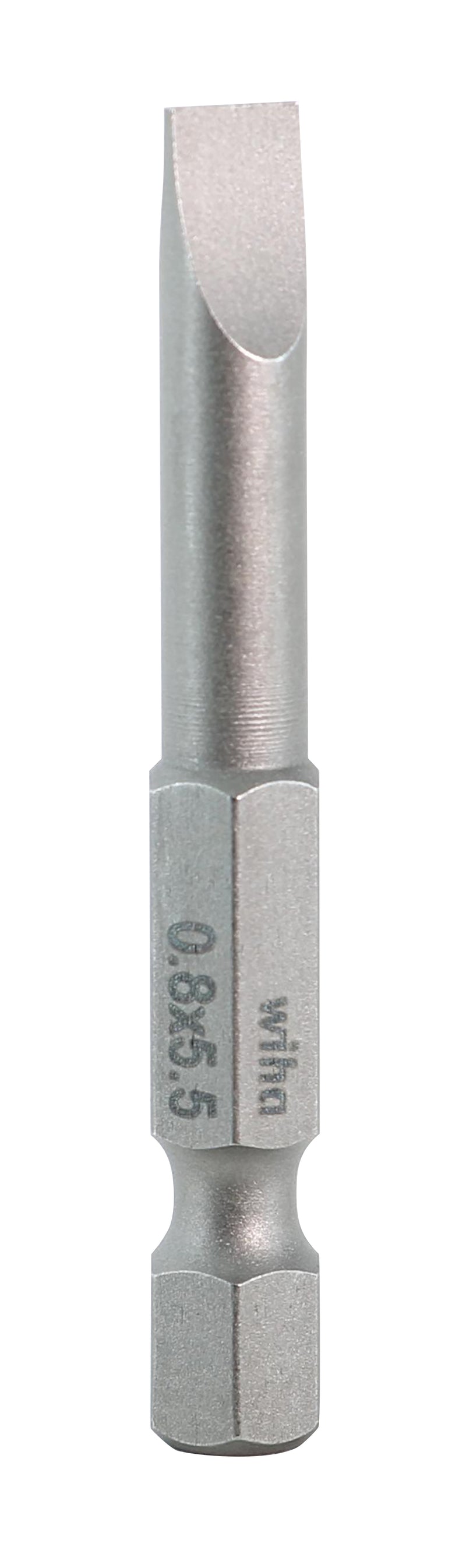 WIHA TOOLS Slotted Power Bit 5.5 X 50Mm - WIH-74015 | GarageAndFab.com