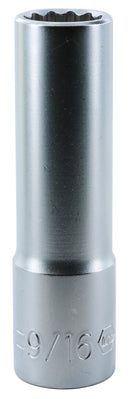 WIHA TOOLS 12 Point - 1/2" Drive Deep Socket 9/16" - 33854 - WIH-33854 | GarageAndFab.com