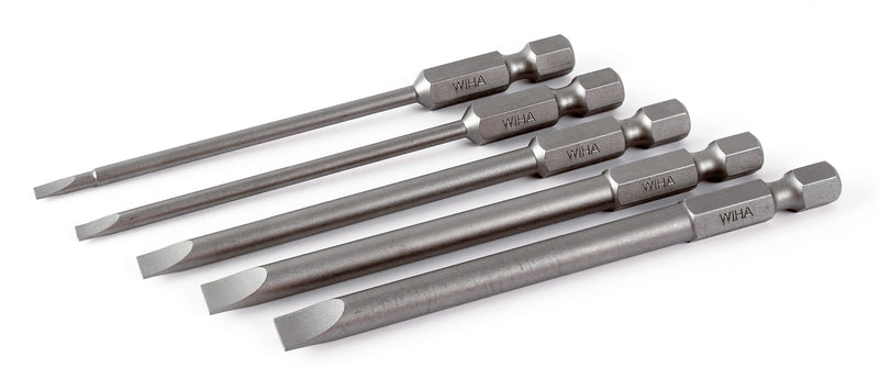 WIHA TOOLS 5 Piece Slotted Power Blade Set - WIH-76093 | GarageAndFab.com