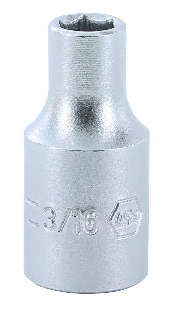 WIHA TOOLS 6 Point - 1/4 Inch Drive Socket - 3/16" X 25Mm - WIH-33306 | GarageAndFab.com