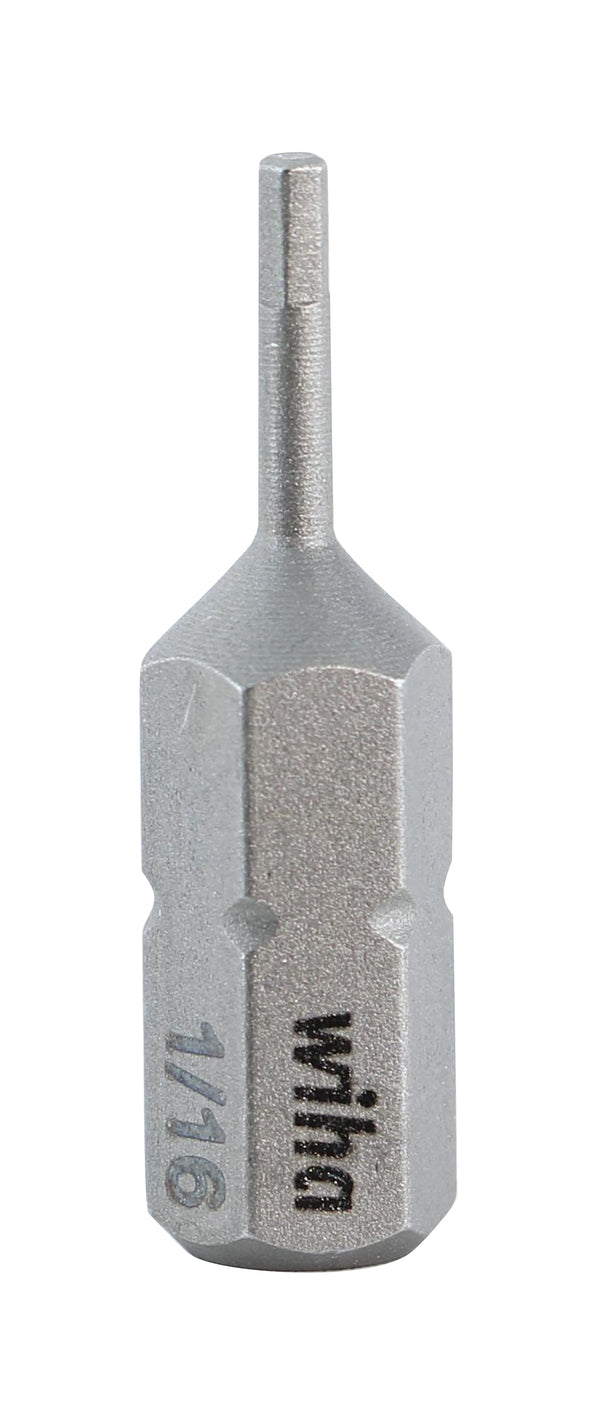 WIHA TOOLS Hex Insert Bit 1/16" X 25Mm - WIH-71326 | GarageAndFab.com