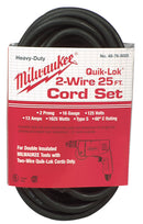 Milwaukee 25Ft 16-2S Q-Lok Cordset - MLW-48-76-5025 | MFVCanada.com