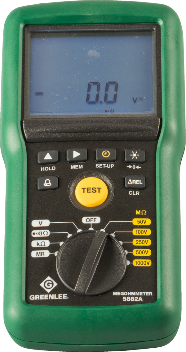 Greenlee Megohmmeter, 1Kv Dig/Ana Lite - GRE-5882A | GarageAndFab.com