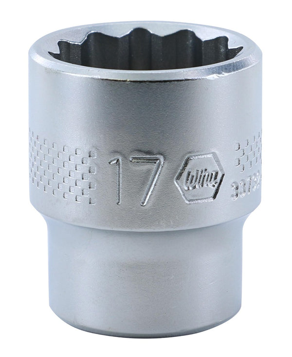 WIHA TOOLS 12 Point - 3/8 Inch Drive Socket - 17.0Mm - WIH-33732 | GarageAndFab.com