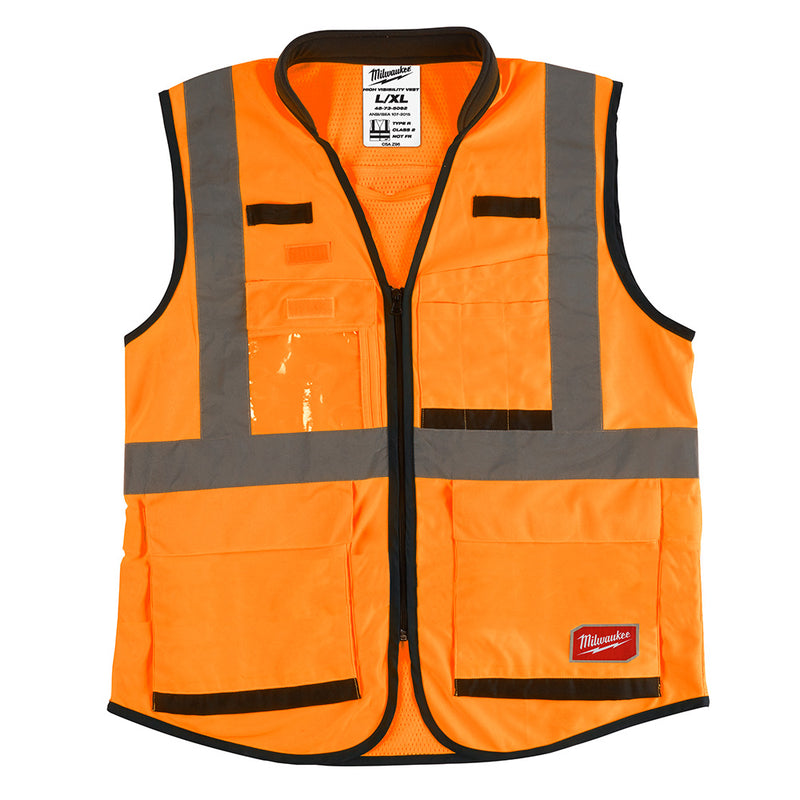 Milwaukee (12) Prem Hi Vis Vest-Orange-S/M - MLW-48-73-5091 | GarageAndFab.com