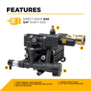 BE Power Equipment Centurion P2 Direct Drive Axial 3400PSI 2.5GPM Pressure Washer Pump - 85.179.112B | GarageAndFab.com