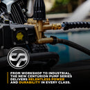 BE Power Equipment Centurion P2 Direct Drive Axial 3400PSI 2.5GPM Pressure Washer Pump - 85.179.112B | GarageAndFab.com