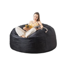 Black - Medium Memory Foam Bean Bag Chair - 36" | MFVCanada.com | Munro Industries