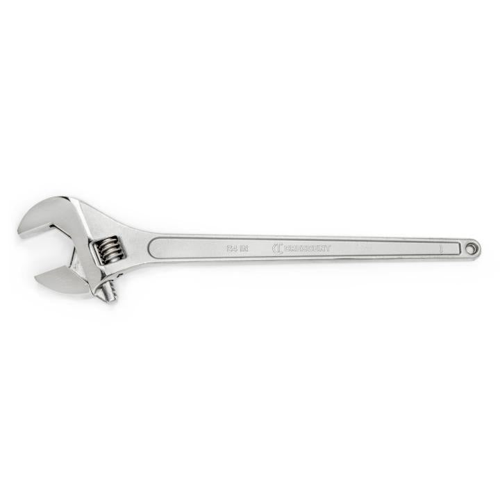 Crescent Wrench,Chrome,Adjustableustable,Tapered Handlee,24" - CRE-AC224Bk | GarageAndFab.com