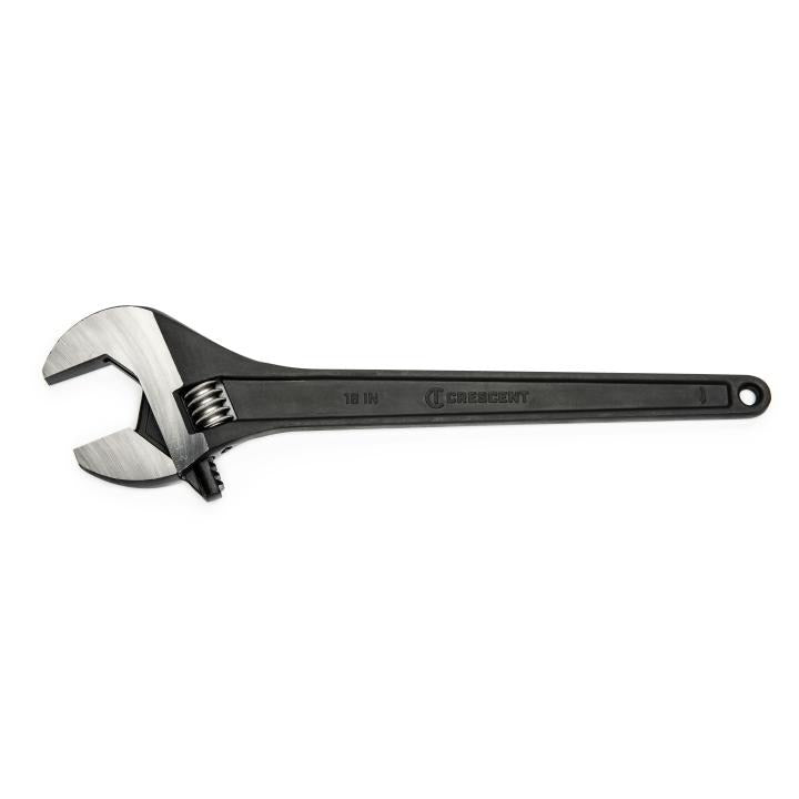 Crescent Wrench,Black,Adjustableustable,Tapered Handlee,18" - CRE-AT218Bk | GarageAndFab.com