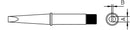 WELLER Tip,Screwdriver,800F,1/4",For W100/W100P - WEL-CT6E8 | GarageAndFab.com