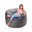 Blue - Medium Memory Foam Bean Bag Chair - 36"