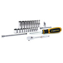 GearWrench Set Socket Sae 1/4DR 6PT 26Pc - GWR-80312DD | GarageAndFab.com