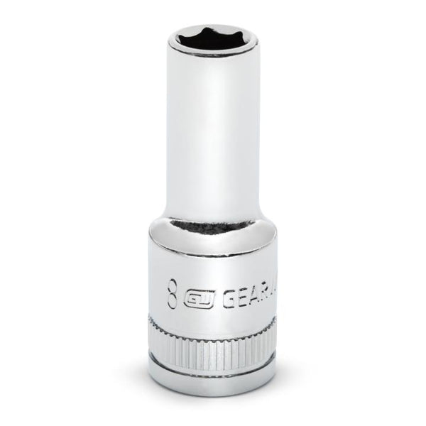 GearWrench Socket Mid Longth 3/8 DR 6PT 8MM - GWR-80390S-06 | GarageAndFab.com