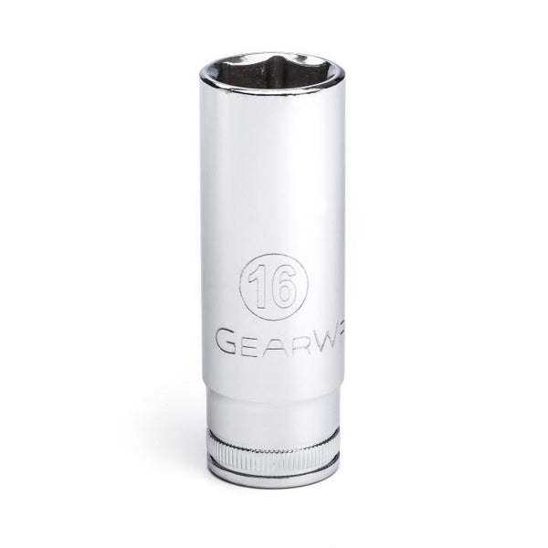 GearWrench Socket Deep 3/8 DR 6PT 16MM - GWR-80398 | GarageAndFab.com