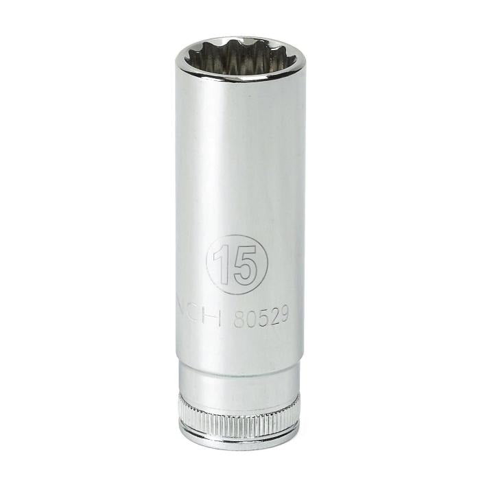 GearWrench Socket Deep 3/8 DR 12PT 17MM - GWR-80531 | GarageAndFab.com