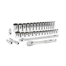 GearWrench Set Socket Std/Deep Sae 1/2DR 12Pt - GWR-80714D | GarageAndFab.com