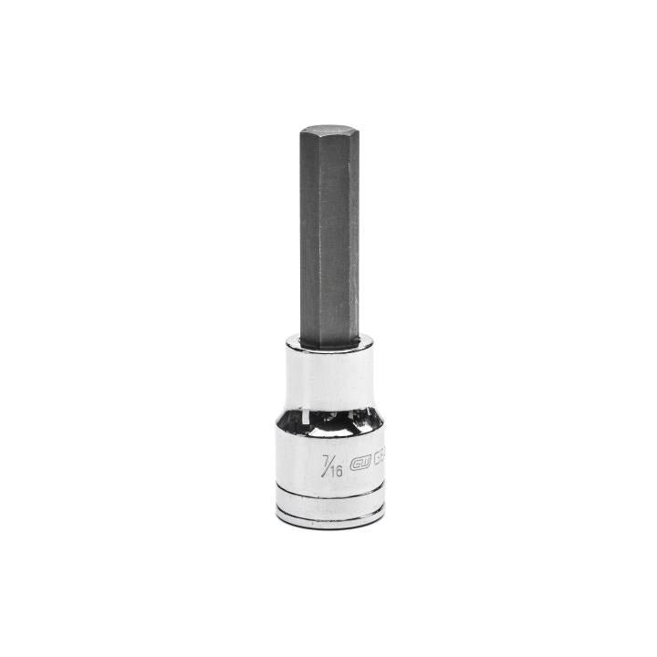 GearWrench Socket Hex Bit 1/2DR 7/16 - 82558 - GWR-82558 | GarageAndFab.com