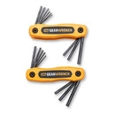 GearWrench 17Pc Sae/Met Short Arm Fold Hex Key Set - GWR-83513 | GarageAndFab.com