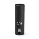 GearWrench Socket Impact Deep 1/4DR T 7/16 - GWR-84133 | GarageAndFab.com