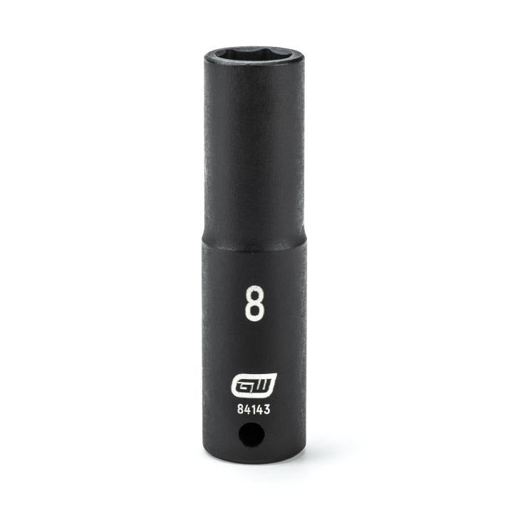 GearWrench Socket Impact Deep 1/4DR T 8MM - GWR-84143 | GarageAndFab.com