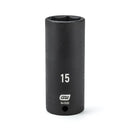 GearWrench Socket Impact Deep 1/4DR 15MM - GWR-84150D | GarageAndFab.com