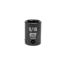 GearWrench 3/8"Drive 9/16" Standard Impact Socket - GWR-84304N | GarageAndFab.com