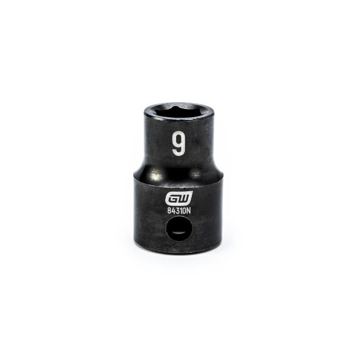 GearWrench 3/8"Drive 9MM Standard Impact Socket - GWR-84310N | GarageAndFab.com