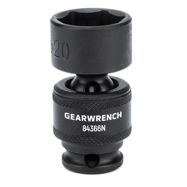 GearWrench 3/8" DR 6PT Universal Socket 20MM - GWR-84366N | GarageAndFab.com