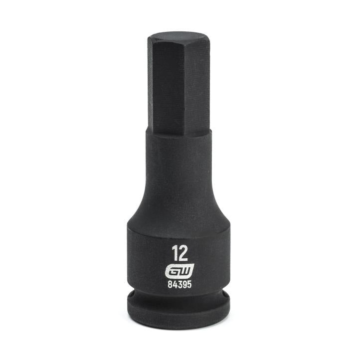 GearWrench Socket Hex Impact 3/8 DR 12MM - GWR-84395 | GarageAndFab.com