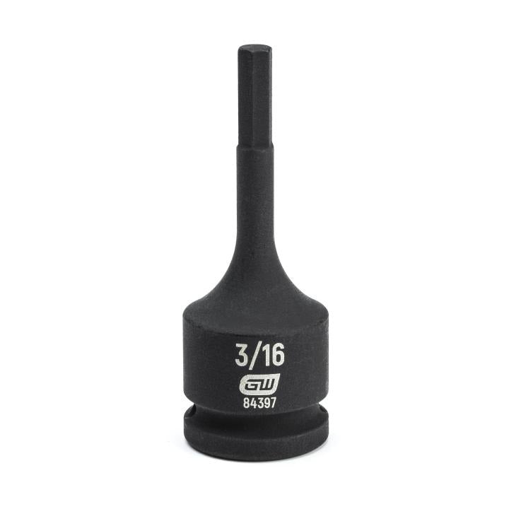 GearWrench Socket Hex Impact 3/8 DR 3/16 - GWR-84397 | GarageAndFab.com