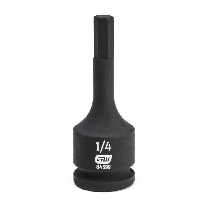 GearWrench Socket Hex Impact 3/8 DR 1/4 - GWR-84399 | GarageAndFab.com
