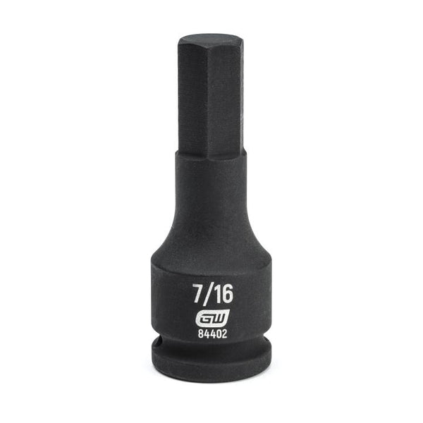 GearWrench Socket Hex Impact 3/8 DR 7/16 - GWR-84402 | GarageAndFab.com