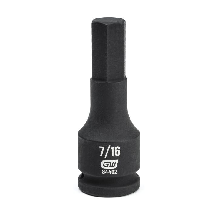 GearWrench Socket Hex Impact 3/8 DR 7/16 - GWR-84402 | GarageAndFab.com