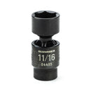 GearWrench Socket Pinless Univ Impact 3/8 DR 6PT 11/16" - GWR-84485 | GarageAndFab.com
