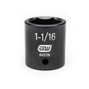 GearWrench 1/2"Drive 1-1/16" Standard Impact Socket - GWR-84511N | GarageAndFab.com