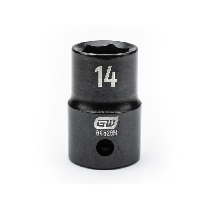 GearWrench 1/2"Drive 14MM Standard Impact Socket - GWR-84526N | GarageAndFab.com