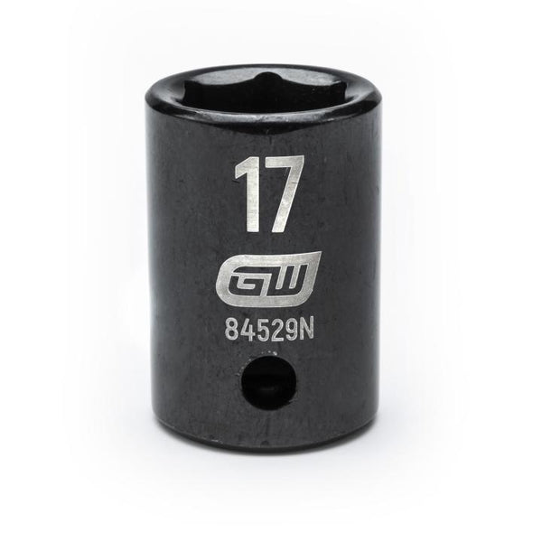 GearWrench 1/2"Drive 17MM Standard Impact Socket - GWR-84529N | GarageAndFab.com