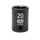 GearWrench 1/2"Drive 20MM Standard Impact Socket - GWR-84532N | GarageAndFab.com