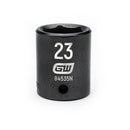GearWrench 1/2"Drive 23MM Standard Impact Socket - GWR-84535N | GarageAndFab.com