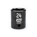 GearWrench 1/2"Drive 25MM Standard Impact Socket - GWR-84537N | GarageAndFab.com