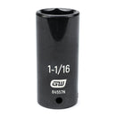 GearWrench 1/2"Drive 1-1/16" Deep Impact Socket - GWR-84557N | GarageAndFab.com